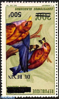 Barbuda 2007 Broad-billed Roller, Bird, Overprint, Mint NH, Nature - Various - Bird Life Org. - Birds - Errors, Mispri.. - Oddities On Stamps