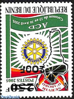 Benin 2007 Rotary, Contonou, Overprint, Mint NH, Various - Errors, Misprints, Plate Flaws - Rotary - Unused Stamps
