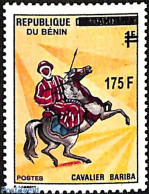 Benin 2007 Bariba Rider, Overprint, Mint NH, Nature - Various - Horses - Errors, Misprints, Plate Flaws - Weapons - Neufs