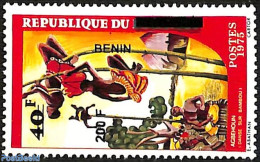 Benin 2008 Agbehoun, Dance With Bamboo, Overprint, Mint NH, History - Nature - Performance Art - Native People - Trees.. - Unused Stamps