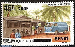 Benin 2008 VW Van, Bicycle, Overprint, Mint NH, History - Nature - Transport - Native People - Trees & Forests - Ongebruikt