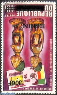Benin 2008 Fourth Anniversary Of The Lottery, Overprint, Mint NH, Art - Art & Antique Objects - Unused Stamps