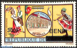 Benin 2008 12th International Philatelic Exhibition Of Naples, Overprint, Mint NH, History - Nature - Performance Art .. - Unused Stamps