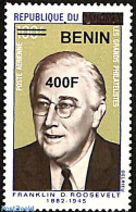 Benin 2009 Franklin D. Roosevelt, Overprint, Mint NH, History - American Presidents - Nuovi