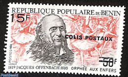 Benin 2007 Jacques Offenbach, Orpheus In Hell, Overprint, Mint NH, Performance Art - Various - Music - Errors, Misprin.. - Unused Stamps