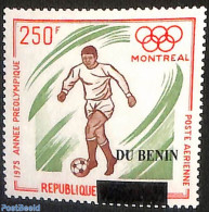 Benin 2007 Preolympic Year, Soccer, Football, Overprint, Mint NH, Sport - Football - Olympic Games - Unused Stamps