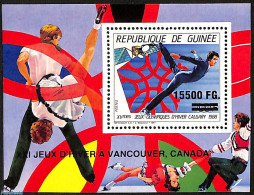Guinea, Republic 2009 Block Ice Skating, Olympic Wintergames Calgary, Overprint, Mint NH, Performance Art - Sport - Tr.. - Danza