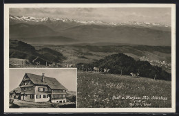 AK Scheidegg, Gast-und Kurhaus Alp, Blick Auf Die Alpen Mit Kühen  - Andere & Zonder Classificatie