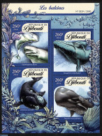 Djibouti 2016 Whales, Mint NH, Nature - Sea Mammals - Gibuti (1977-...)