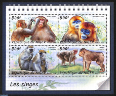 Niger 2018 Monkeys, Mint NH, Nature - Monkeys - Níger (1960-...)