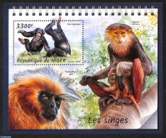 Niger 2018 Monkeys, Mint NH, Nature - Monkeys - Níger (1960-...)