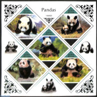 Guinea Bissau 2018 Pandas, Numbered Edition, Mint NH, Nature - Pandas - Guinée-Bissau