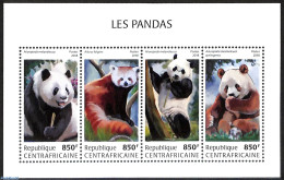 Central Africa 2018 Pandas, Mint NH, Nature - Pandas - Repubblica Centroafricana