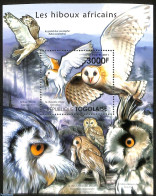 Togo 2011 African Owls, Mint NH, Nature - Birds - Birds Of Prey - Owls - Togo (1960-...)