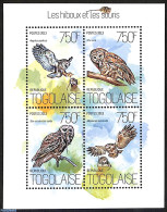 Togo 2013 Owls And Mice, Mint NH, Nature - Birds - Birds Of Prey - Owls - Togo (1960-...)