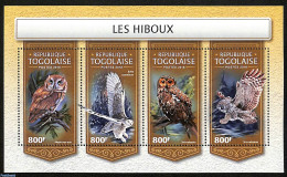 Togo 2018 Owls, Mint NH, Nature - Birds - Birds Of Prey - Owls - Togo (1960-...)