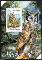Sao Tome/Principe 2013 Owls, Mint NH, Nature - Birds - Birds Of Prey - Owls - Sao Tome Et Principe