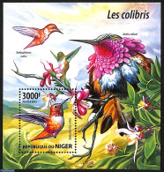 Niger 2015 Hummingbirds, Mint NH, Nature - Birds - Hummingbirds - Níger (1960-...)