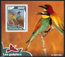 Central Africa 2016 The Bee Eaters, Mint NH, Nature - Birds - Repubblica Centroafricana