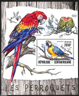 Central Africa 2016 Parrots, Mint NH, Nature - Birds - Parrots - Repubblica Centroafricana