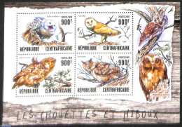 Central Africa 2016 Owls, Mint NH, Nature - Birds - Birds Of Prey - Owls - Central African Republic