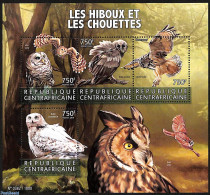 Central Africa 2015 Owls, Mint NH, Nature - Birds - Birds Of Prey - Owls - Repubblica Centroafricana