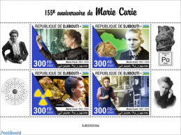 Djibouti 2022 155th Anniversary Of Marie Curie, Mint NH, History - Science - Geology - Atom Use & Models - Physicians - Physics