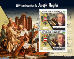 Djibouti 2022 290th Anniversary Of Joseph Haydn, Mint NH, Performance Art - Music - Musical Instruments - Art - Compos.. - Music