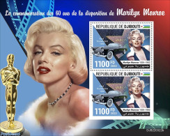 Djibouti 2022 60th Memorial Anniversary Of Marilyn Monroe, Mint NH, Performance Art - Marilyn Monroe - Movie Stars - Attori