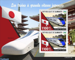 Djibouti 2022 Japanese High-speed Trains, Mint NH, Transport - Railways - Trains