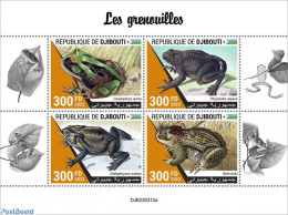 Djibouti 2022 Frogs, Mint NH, Nature - Frogs & Toads - Djibouti (1977-...)