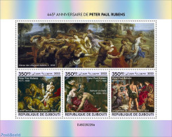 Djibouti 2022 445th Anniversary Of Peter Paul Rubens, Mint NH, Art - Paintings - Rubens - Gibuti (1977-...)