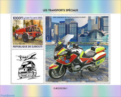 Djibouti 2022 Special Transport , Mint NH, Transport - Fire Fighters & Prevention - Firemen