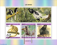 Djibouti 2022 Monkeys , Mint NH, Nature - Monkeys - Gibuti (1977-...)