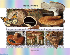 Djibouti 2022 Mushrooms , Mint NH, Nature - Butterflies - Insects - Mushrooms - Champignons