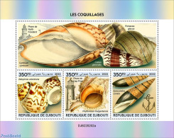 Djibouti 2022 Shells, Mint NH, Nature - Shells & Crustaceans - Vita Acquatica