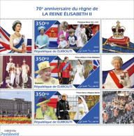 Djibouti 2022 70th Anniversary Of The Reign Of Queen Elizabeth II, Mint NH, History - Kings & Queens (Royalty) - Royalties, Royals