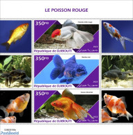 Djibouti 2022 Goldfish, Mint NH, Nature - Fish - Vissen