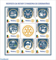 Mozambique 2022 Rotary's Response To The Coronavirus Pandemic, Mint NH, Health - Various - Health - Rotary - Corona/Co.. - Rotary, Club Leones