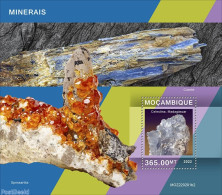 Mozambique 2022 Minerals, Mint NH, History - Geology - Mozambico