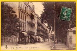 CPA ROANNE Cours De La République - 18 Mai 1914 - Roanne