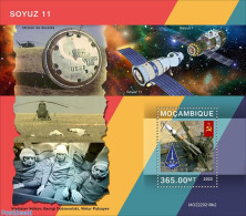 Mozambique 2022 Soyuz 11, Mint NH, Transport - Space Exploration - Mozambique