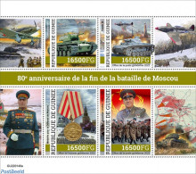 Guinea, Republic 2022 80th Anniversary Of The End Of The Battle Of Moscow, Mint NH, History - Transport - World War II.. - Seconda Guerra Mondiale