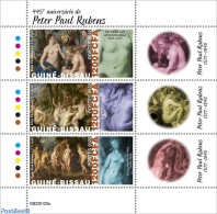 Guinea Bissau 2022 445th Anniversary Of Peter Paul Rubens, Mint NH, Art - Paintings - Rubens - Guinea-Bissau