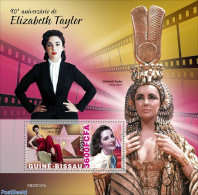 Guinea Bissau 2022 90th Anniversary Of Elizabeth Taylor, Mint NH, Performance Art - Movie Stars - Acteurs