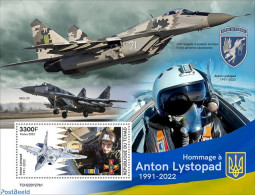 Chad 2022 Tribute To Anton Lystopad, Mint NH, Transport - Aircraft & Aviation - Autres & Non Classés