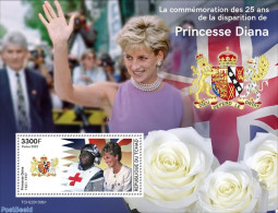 Chad 2022 25th Memorial Anniversary Of Princess Diana, Mint NH, Health - History - Red Cross - Charles & Diana - Autres & Non Classés