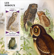 Central Africa 2022 Owls, Mint NH, Nature - Birds - Birds Of Prey - Owls - República Centroafricana