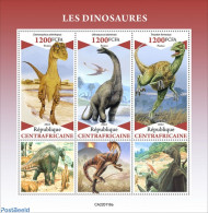 Central Africa 2022 Dinosaurs, Mint NH, Nature - Prehistoric Animals - Prehistory - Préhistoriques