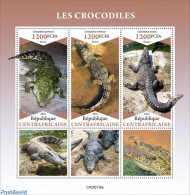 Central Africa 2022 Crocodiles, Mint NH, Nature - Crocodiles - Repubblica Centroafricana